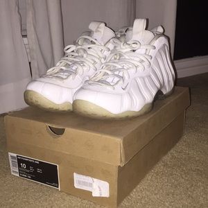 all white foamposites